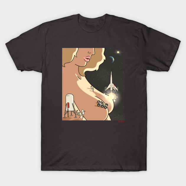 I Need Space T-Shirt by blacknallillustration